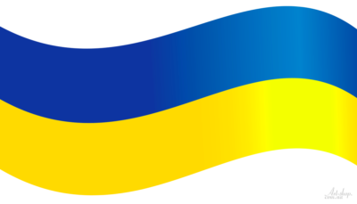 векторний прапор флаг України на прозорому фоні