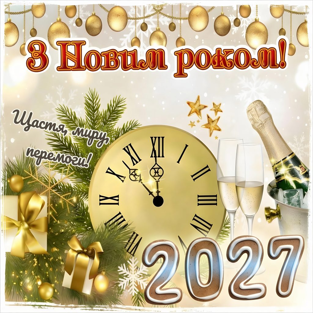 новорічна листівка 2027